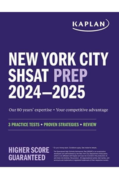 Kaplan Pub Pregătire pentru examenul Shsat din New York City 2024 și 2025: 3 ...