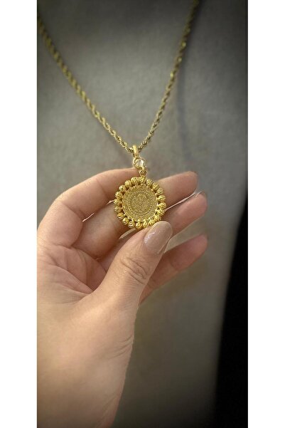 beyzagoldtasarım Altın Kaplama Çeyrek Altınlı İçin Armut Kolye