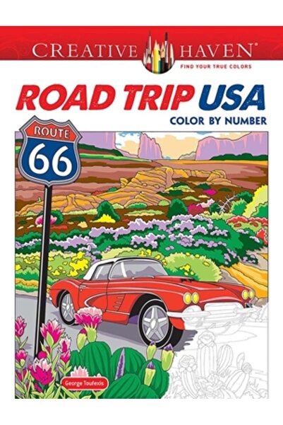 Dover Pubn Inc Excursie cu mașina în SUA - Colorează după număr