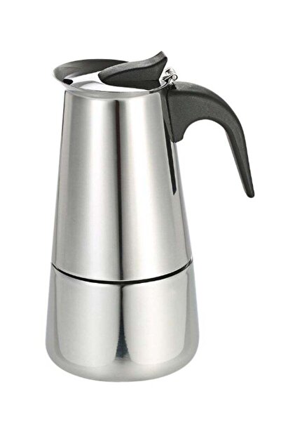 DOMEET إبريق قهوة إسبريسو موكا فضي/أسود