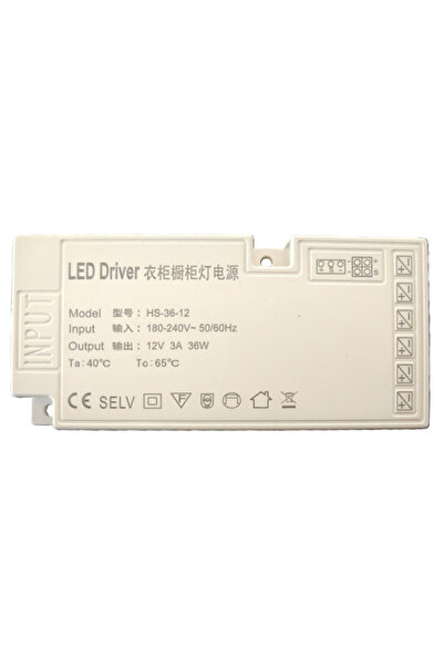Contact Electric Sursa de alimentare pentru module/aplice led mobila, 12V DC, 3A, 36W, HS-36-12