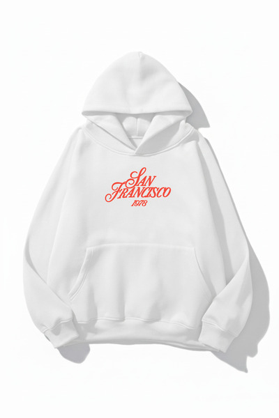 uyguntarz Hanorac unisex cu textura moale San Francisco cu imprimeu Design su...