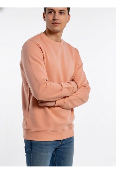 assef Hanorac pentru bărbați Relax Fit, confortabil, croială de bumbac, cu te...