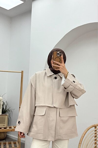 Kübra Aydıns Louie Trençkot-Ekru