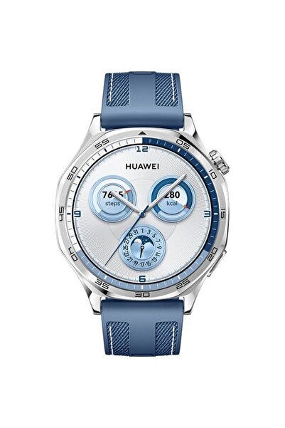 Huawei Ceas GT 5 46mm, GPS, Android/iOS, curea albastră țesută