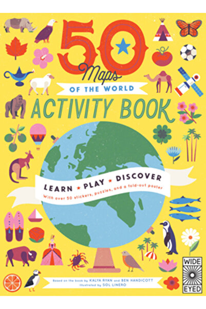 Wide Eyed Ed Caiet de activități 50 de hărți ale lumii