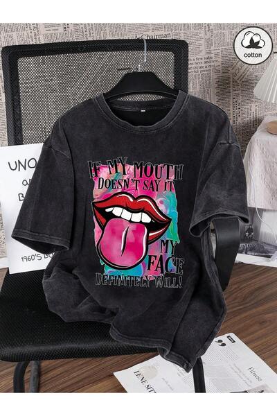 ZEMLİYA Μπλουζάκι με κοντό μανίκι με γραφικό σχέδιο Hip-Hop – Καλοκαιρινό μπλ...