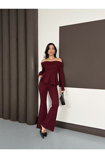 Nazline Berta Suit Women's Two-Piece Suit Madonna Collar 0401