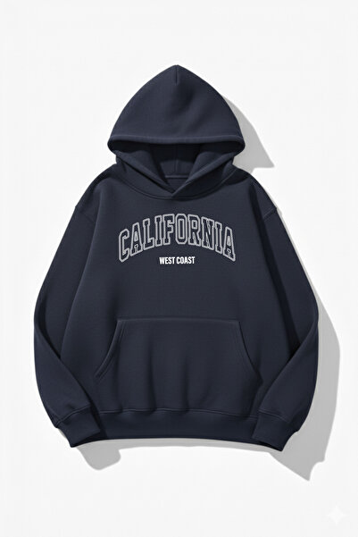 uyguntarz Hanorac unisex cu textura moale Caliwest cu imprimeu Design supradi...