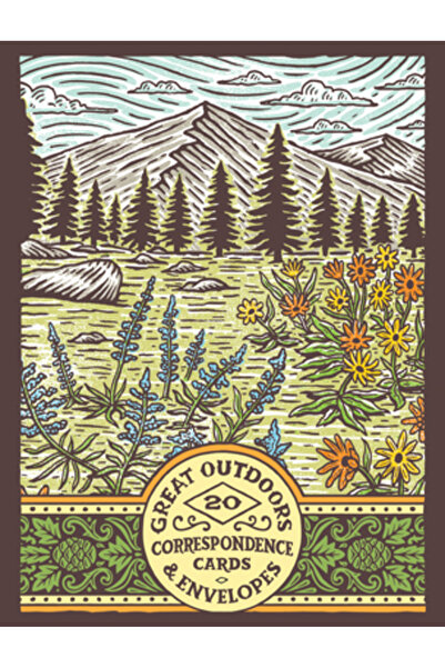 Chronicle Books Cărți poștale de corespondență cu peisaje în aer liber: (cărț...