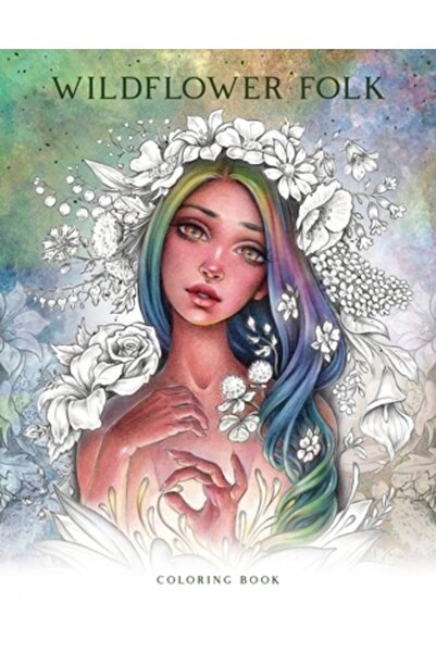 Llewellyn Pub Carte de colorat populară cu flori sălbatice