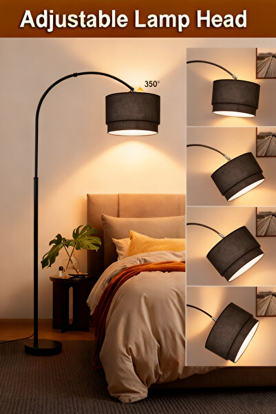 DIDA Modern LED Floor Lamp with Tri-color Light and Rotatable Angle Suitable ...