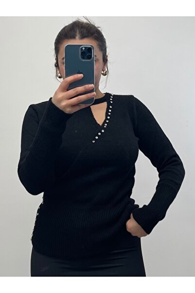 NİSUM MODA Stoned Yumoş Knitwear Blouse