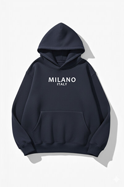 uyguntarz Hanorac unisex cu textura moale Milano Italia cu imprimeu Design su...