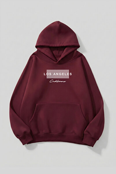 uyguntarz سويت شيرت بقلنسوة ناعم الملمس للجنسين من لوس أنجلوس وكاليفورنيا مطب...