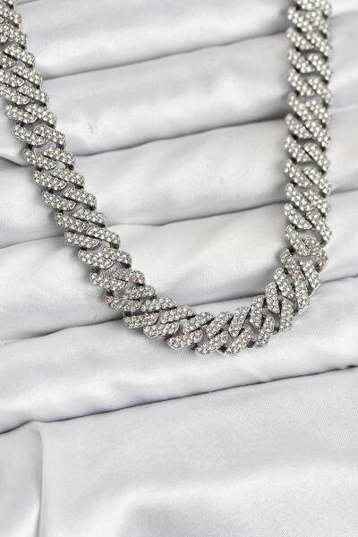 STİLLOVE قلادة نحاسية على شكل سلسلة كوبية طراز غورميت