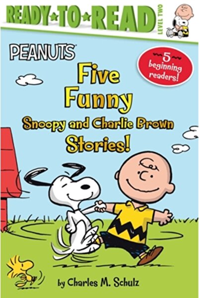 Simon Spotlight Cinci povești amuzante cu Snoopy și Charlie Brown!: Hai să mergem la bibliotecă!; E timpul pentru școală, frate Charlie