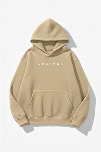 uyguntarz Hanorac unisex cu textura moale Dreamer cu imprimeu Design supradim...