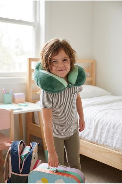 Heybee Luggages NKK009 Hayvanlı Luxury YEŞİL Ortopedik Eğlenceli Çocuk Seyaha...