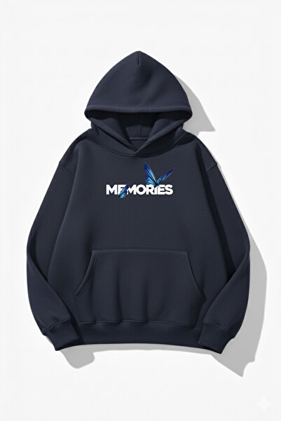 uyguntarz Hanorac unisex cu textura moale Butterfly Memories cu imprimeu Desi...