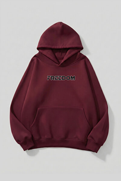 uyguntarz Unisex-Hoodie-Sweatshirt mit weicher Textur und Freedom-Print-Desig...