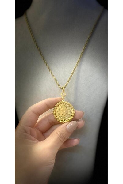 beyzagoldtasarım Altın Kaplama Yarım Altınlı Armut Kolye