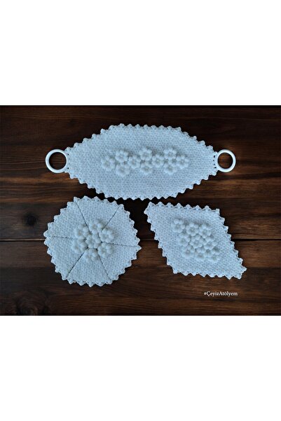 Store El Örgüsü Çeyizlik 3’lü Lif Seti