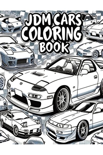 INDEPENDENT CAT Carte de colorat JDM Legends cu mașini japoneze pentru iubito...