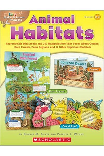 Scholastic Teaching Res Habitate animale, clasele 2-3: Mini-cărți reproductib...