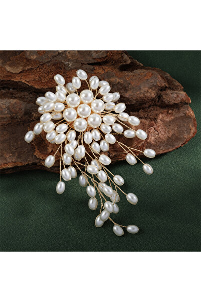 Choice A French Exquisite Full Of Pearl Brooches For Women Elegance Ceremonia...