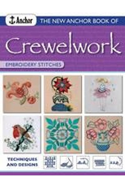 David & Charles Noua carte Anchor de cusături de broderie Crewelwork