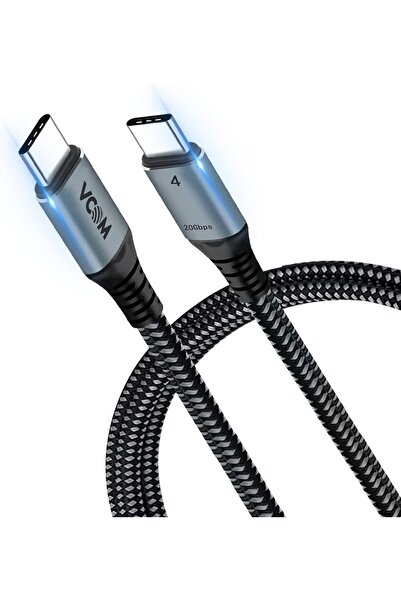 VCOM كابل USB4 لتقنية Thunderbolt 4 بطول 2 متر، بسرعة 20 جيجابت في الثانية، م...
