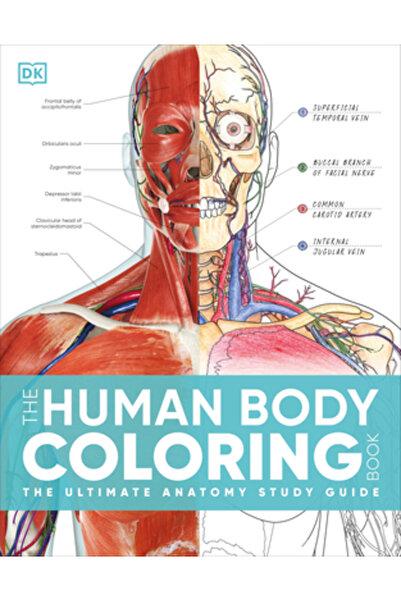 Dk Pub Cartea de colorat a corpului uman: Ghidul suprem pentru studiul anatom...