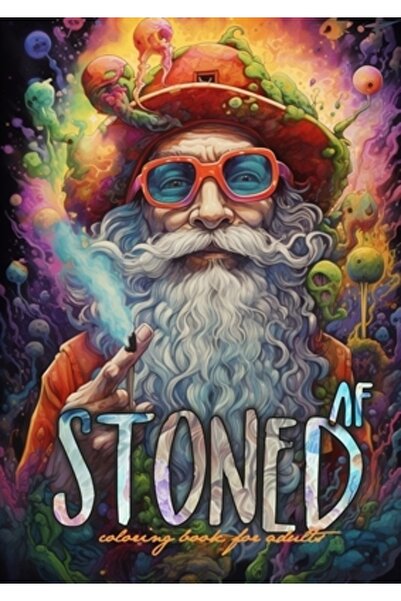 INDEPENDENT CAT Carte de colorat Stoned AF pentru adulți: Carte de colorat cu...