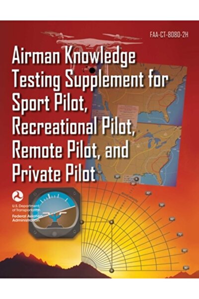 Skyhorse Pub Supliment pentru testarea cunoștințelor de aviator pentru pilot sportiv, pilot recreațional, pilot de la distanță și pilot privat
