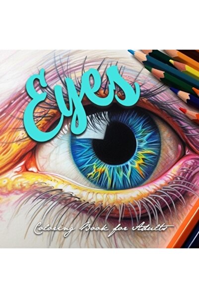 INDEPENDENT CAT Carte de colorat cu ochi pentru adulți: Carte de colorat cu o...