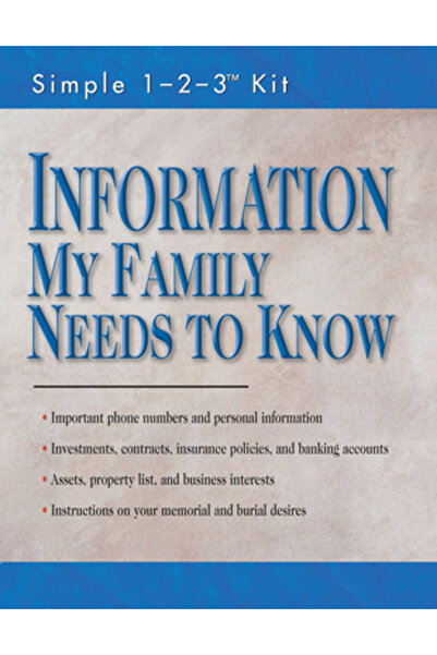Pubn Intl Informații pe care familia mea trebuie să le știe (dosar - Kit simp...