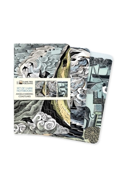 Flame Tree Pub Angela Harding: Set de 3 mini-caiete Coastlines