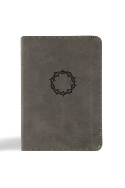 Holman A J Biblia NASB cu caractere mari, textură piele-atingere cărbune