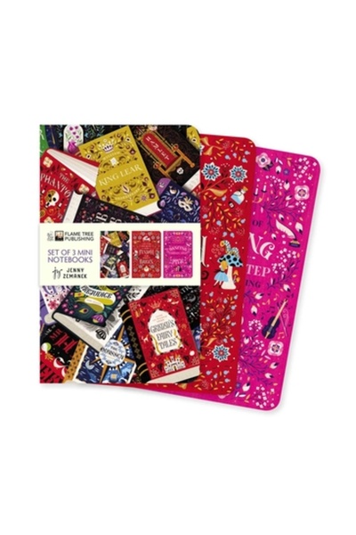 Flame Tree Pub Set de 3 mini-caiete Book Lovers de Jenny Zemanek