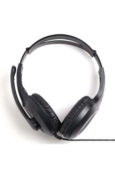 UP Q6 Wired Over-Ear Noise Isolating Headphones with Microphone for Laptop & Computer – Black