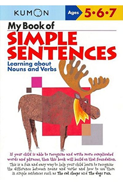 Kumon Publishing North America Cartea mea despre propoziții simple: Învățarea substantivelor și verbelor
