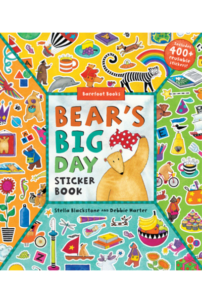 BAREFOOT BOOKS Carte de stickere „Ziua cea mare a ursului”
