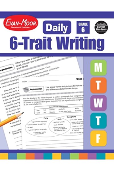 Evan-Moor Educational Publishers Scriere zilnică cu 6 trăsături: Clasa a 6-a+