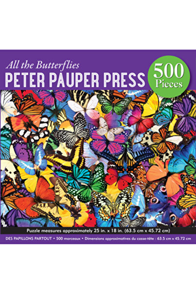 Peter Pauper Puzzle de 500 de piese Toți fluturii