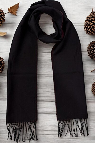 Sarar Двустранен шал в черно и бордо KL-25