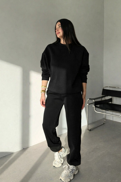 YAKAMEL SET DE PENTRU FEMEI, MĂRIME MARE, CU GULER ROTUND, CU TIV ELASTIC, PE...