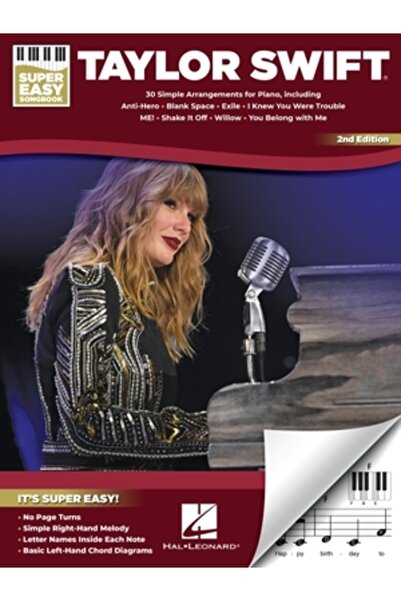 Hal Leonard Pub Co Taylor Swift - Super Easy Songbook - Ediția a 2-a: 30 de a...