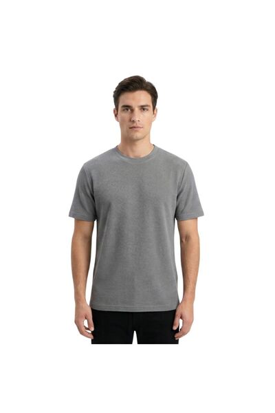 trender Tricou pentru bărbați O Neck American Pike 2387 GRI DESCHIS