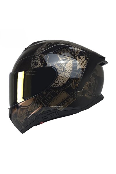 MTS X-340 FULL FACE GÜNEŞ VİZÖRLÜ KASK (GOLDY)